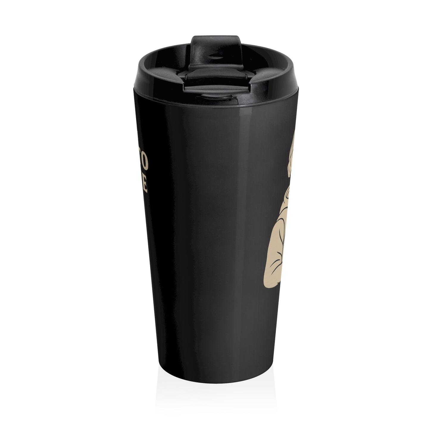 Dead Tired Coffee Travel Mug – Stainless Steel Insulated Cup for Busy Mornings, Commuters, and Coffee Lovers | Funny Gothic Coffee Gift